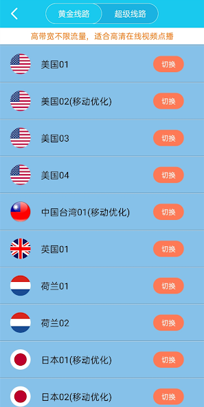 旋风加速永久免费加速器android下载效果预览图